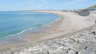 WEYMOUTH and Portland, CHESIL COVE, CHESIL BEACH, Sunny Spring Afternoon – N011 [4K]