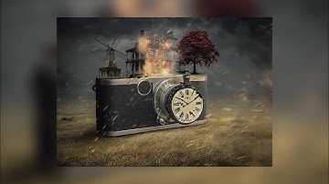 Photoshop Tutorial compositing | Photoshop Manipulation Tutorial | Camera house on fire