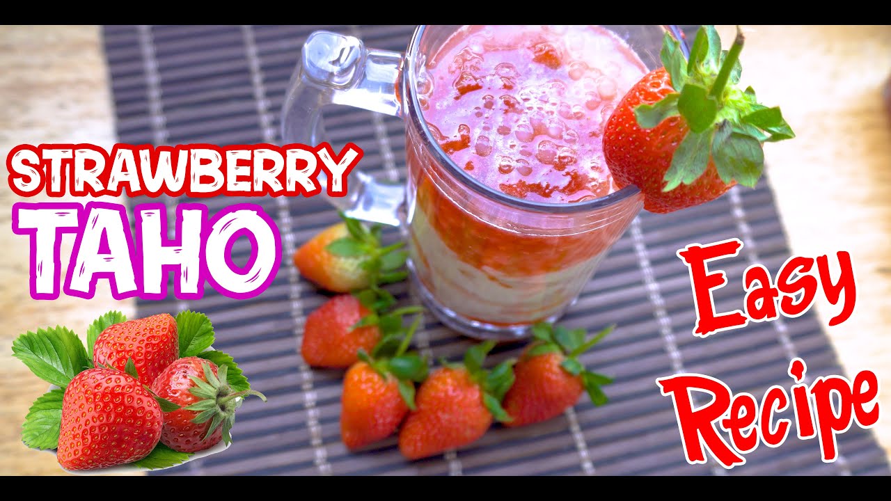 VERY EASY STRAWBERRY TAHO Recipe (No Soybean) YouTube