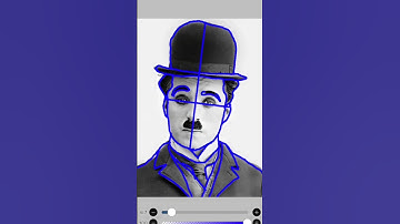 Easy Way To Draw Charlie Chaplin 😱