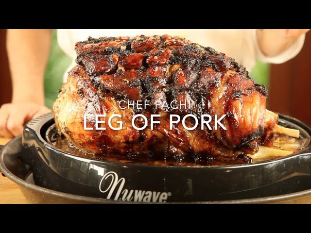 How To Make Roasted Pork Leg Crispy Pork Cracklings Nuwave Oven Remake Pernil De Navidad Youtube