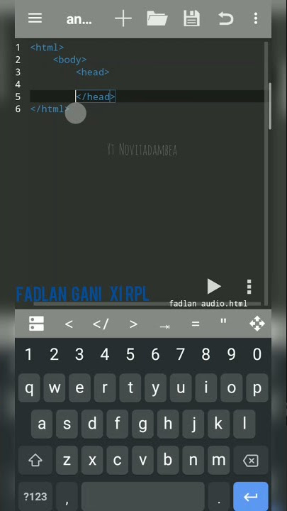 Audio pada HTML || AnWriter Free