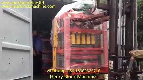 Our machine QTJ4-40 block making machine loaded for our customer.