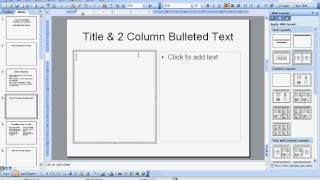 Celebrity How To Use PowerPoint 2003 ,Video 2, How To Use Layouts Profile