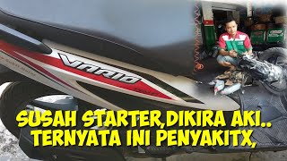 Vario 110 fi susah starter,ternyata ini masalahx,