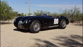 A REAL 1952 Jaguar C-Type C Type # XKC017 & Engine Sound on My Car Story with Lou Costabile