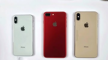 iPhone Xs Vs iPhone 7 Plus Vs iPhone Xs Max | SPEED TEST