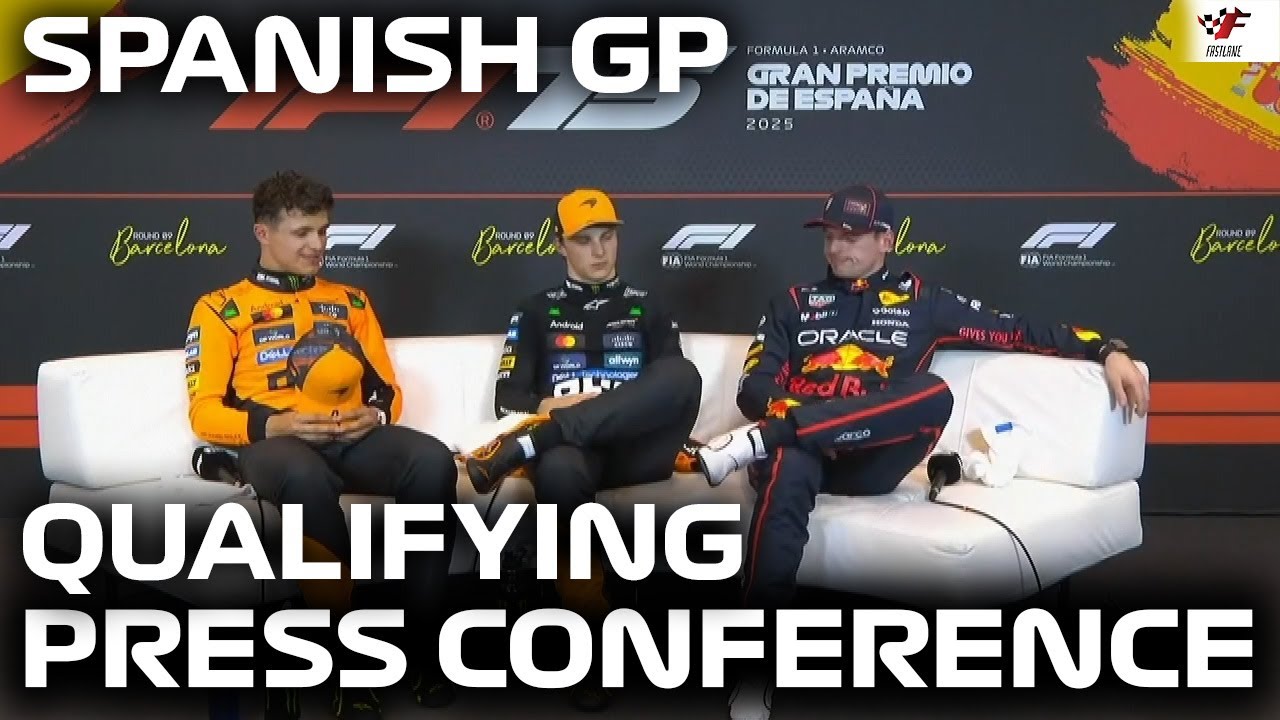 F1 Post-Qualifying Press Conference Spanish GP 2025 | Oscar Piastri, Lando Norris, Max Verstappen