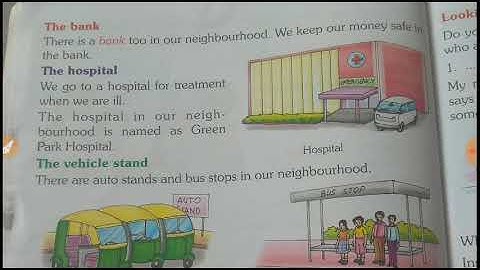 Class-1,EVS, lesson-12 Places in my neighborhood, part-3