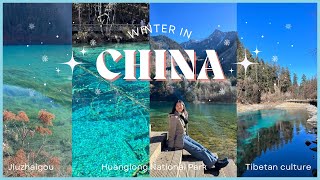 Winter Trip to #China ‘s most MAGICAL waters ✨: Jiuzhaigou, Huanglong, Tibetan culture