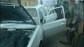 ПОКРАСКА ВАЗ 21099 НАЧАЛАСЬ.СПУСТЯ 3 ДНЯ.СМОТРИТЕ ....