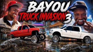 CRUZIN BAYOU 3 | Squatted Trucks VS Louisiana #squattedtrucks #liftedtrucks #louisianatakeover