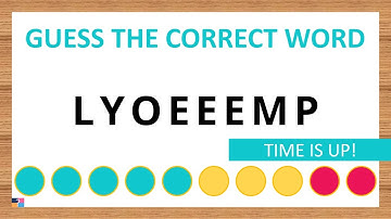 Guess the Correct Word! Unscramble in Record Time! 8 Letters | Agent Quiz