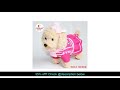 Robot Dog Sound Control Interactive Puppy Electronic Plush Teddy Pets Walking 72 Songs Leash Huskies Toys For Children Birthday