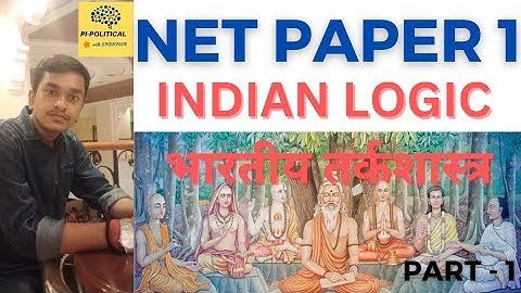 Indian Logic - NTA UGC NET PAPER 1 (PART 1)