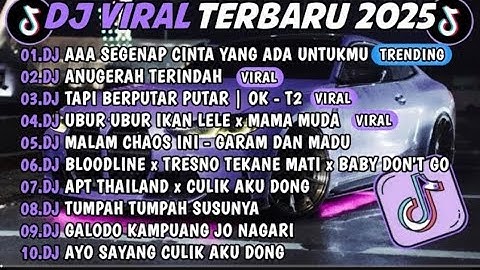 DJ TIKTOK TERBARU 2025 -DJ ANUGERAH TERINDAH DJ GARAM DAN MADU FULL ALBUM
