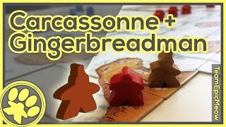 Carcassonne + Gingerbread Man Expansion Game Play [3 Player]