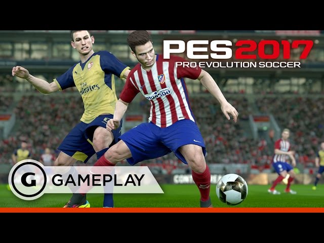 11 Minutes of PES 2017 Gameplay Barcelona vs. Arsenal - Gamescom