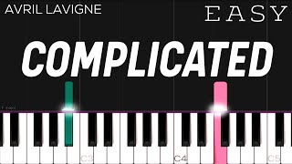 Avril Lavigne - Complicated | EASY Piano Tutorial