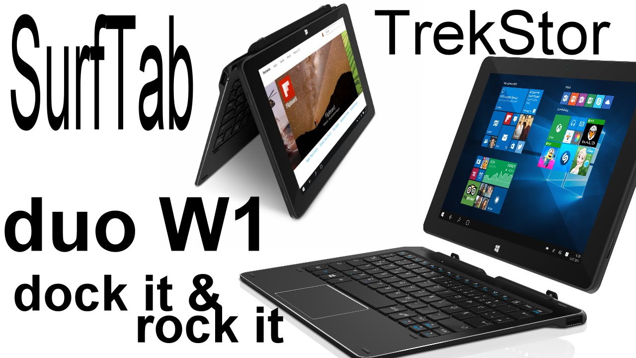 TrekStor SurfTab duo W1, tablet with dockable keyboard 