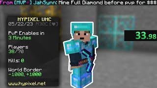 I did the "IMPOSSIBLE" in hypixel uhc.