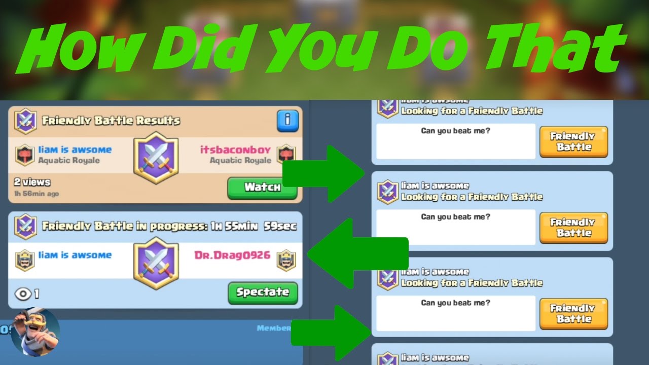 Clash Royale Glitch Clash Royale Friendly Battle Last For 2 Hours