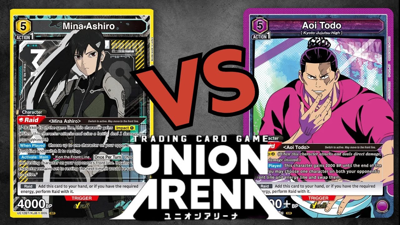 Yellow Mina vs Purple Todo - Union Arena Tourney VOD Review Game