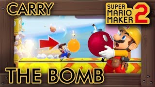 Super Mario Maker 2 - Carry The Bomb Through The Whole Level screenshot 3