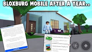 PLAYING BLOXBURG on MOBILE AFTER A YEAR...
