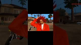 CJ WITH RED HAIR 😻 #gta #shorts