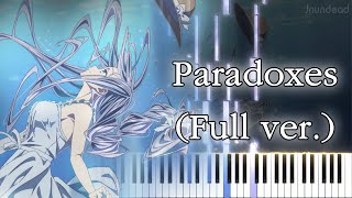 【デート・ア・ライブⅤ OP】Paradoxes/富田美憂 (フル) ピアノアレンジ