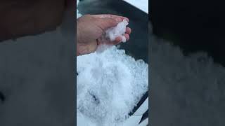 Granizada impressiona no sul de Minas Gerais