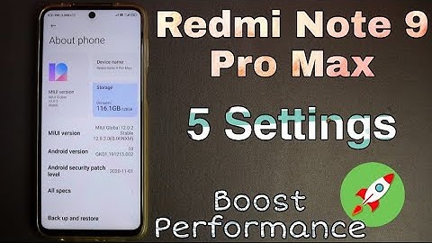 Redmi Note 9 Pro Max 5 Settings to Speed Up || Boost Performance in Redmi Devices || 5 Redmi Setting