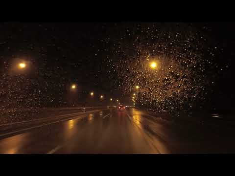 ASMR Highway Driving in the Rain at Night (No Talking, No Music) - Daegu to Seoul, Korea