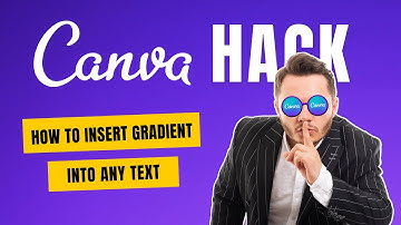 A 🤫 Hack to Create Gradient Text in Canva (Using ANY Font)