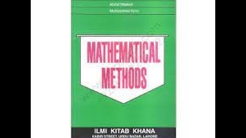 Mathematical Methods by S.M Yusuf ch:1 Ex: 1.2 Q5 to 9