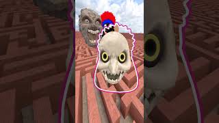 All Size Evolution Catch D Billions Pou vs Nokia and Moon in Big Maze