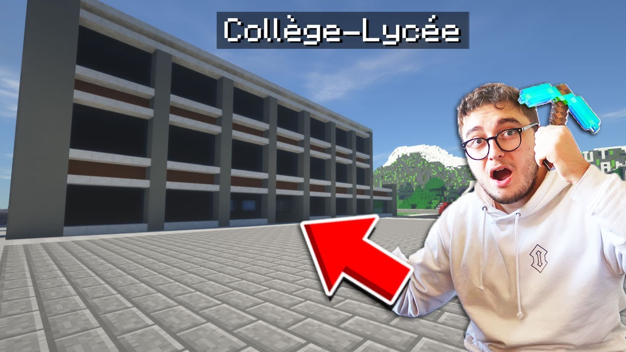 LE COLLEGE-LYCEE DANS LA VILLE ! JE BUILD MA FUTURE VILLE MINECRAFT