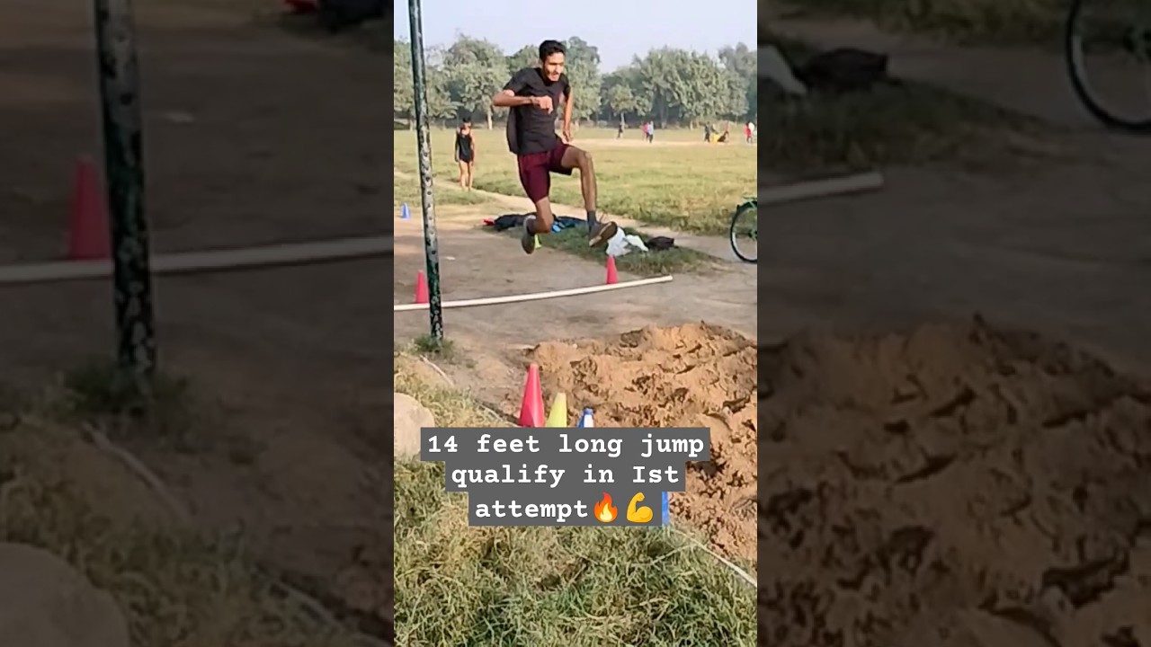 14 feet long jump qualify in Ist attempt🔥💪ssccpo delhipolice viral