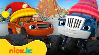 Blaze And Crusher Climb A Gingerbread Mountain! | Blaze And The Monster Machines | Nick Jr. Uk