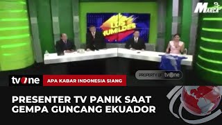 Siaran Terhenti Akibat Guncangan Keras, Presenter TV Panik Berlari | AKIS tvOne