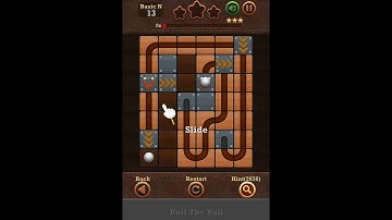 Roll The Ball Slide Puzzle 2 Time Basic N Level 13 Walkthrough