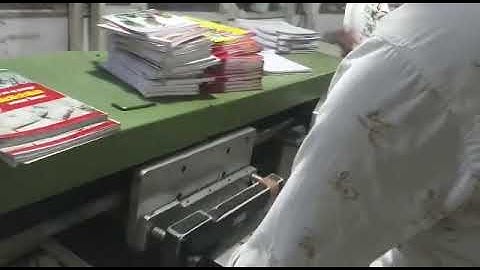 Working Video OF Welbound Perfect Binding Printing Machine - 3 Clamp