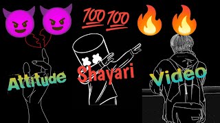 Attitude shayari video||black screen stetus||Shayari video||shayari stetus||@Vabby731official