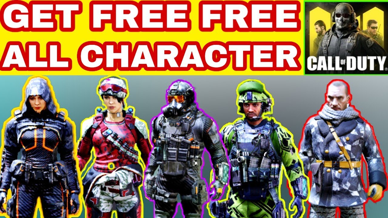 HOW TO GET FREE FREE CHARACTERS IN CALL OF DUTY MOBILE | FREE ...