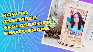 Assembling Laser Cut Photo Frame #laserengraving #lasercutting #photos