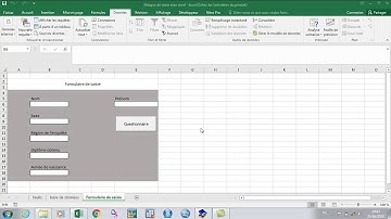 Comment créer un formulaire de saisie ou un masque de saisie avec Excel