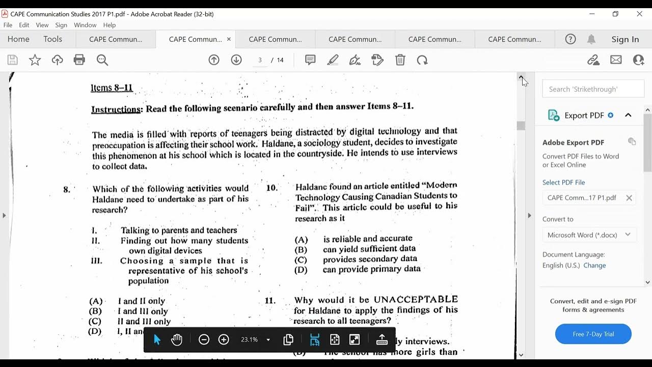 CAPE COMMUNICATION STUDIES REVISION PAPER 1 - YouTube