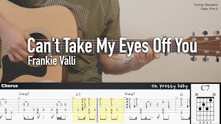 PDF Sample Can't Take My Eyes Off You - Frankie Valli guitar tab & chords by Kenneth Acoustic.