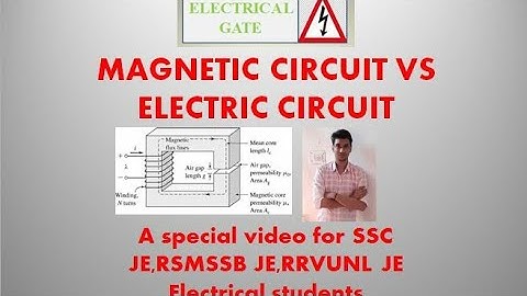 Magnetic circuit vs Electric circuit.